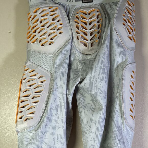 Gear Pro-Tec Performance 5 Pad Football Compression Short Mens Large Gray Orange - Picture 5 of 15